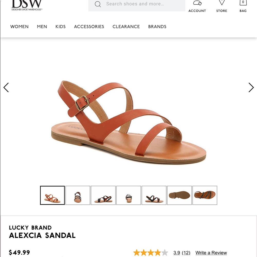 Lucky Brand – Alexcia Sandal Cognac size 8